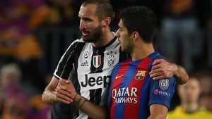 Football: Italian defender Chiellini admires Uruguay’s Suarez for biting him at World Cup