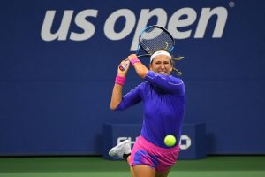 Azarenka clobbers Mertens to set up Serena showdown