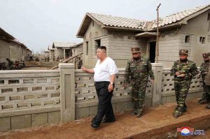 North Korea’s Kim praises army for rebuilding typhoon-hit area, reports KCNA