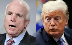 Trump launches fresh attack on McCain after widow endorses Biden