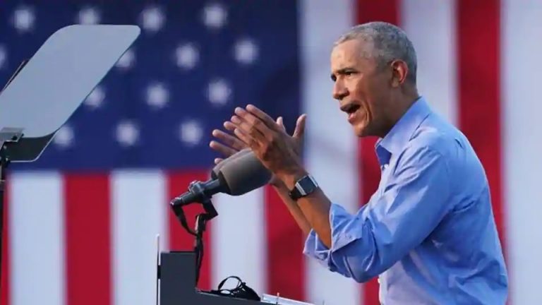 Barack Obama rips into Donald Trump’s record in 2020 campaign trail debut