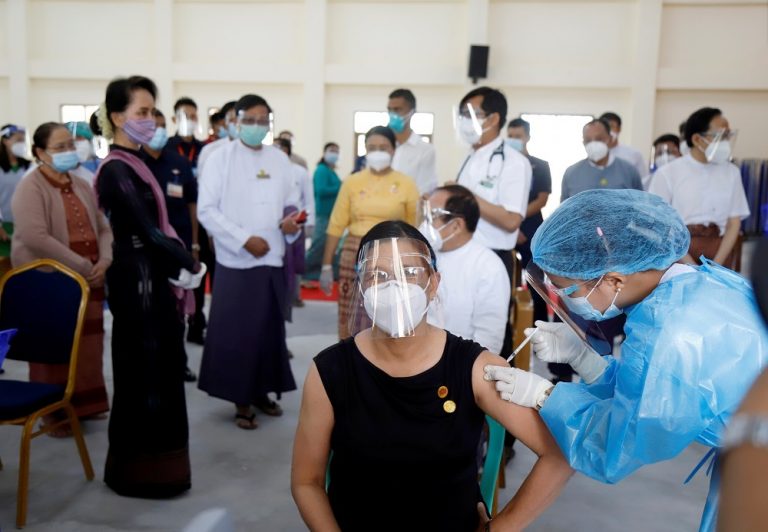 Myanmar launches vaccination drive, prioritises frontline healthcare workers