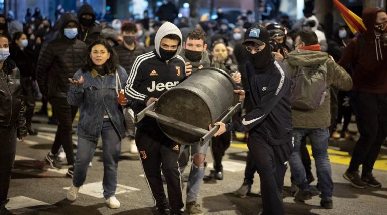 Protesters clash with Spanish police in fresh unrest over jailed rapper