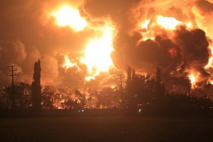 Five injured, hundreds evacuated after massive blaze at Indonesia oil refinery