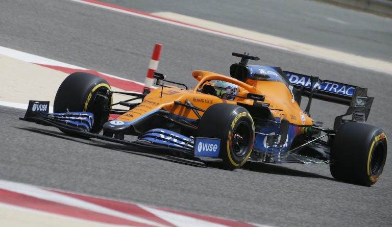 McLaren say Ricciardo raced with damaged car on team debut