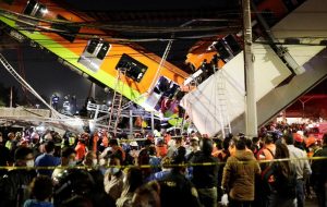 Mexico City rail overpass collapses, killing 15 and injuring 70