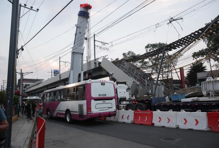 Mexico promises justice after metro train line collapse kills 24