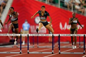 McLaughlin smashes 400m hurdles world record at US trials