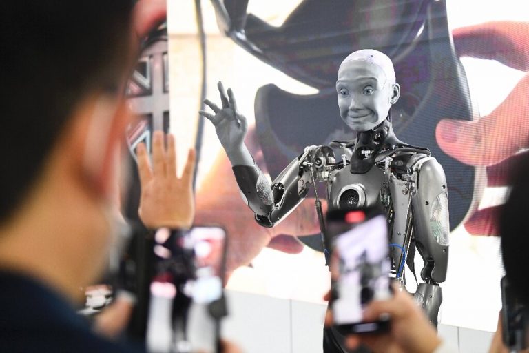 Creepy meets cool in humanoid robots at CES tech show