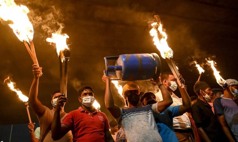 Reeling from economic crisis and shortages, Sri Lanka sends troops to fuel stations