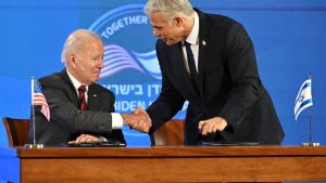 US vows to use all means to stop Iran nuclear bomb in new Israel pact
