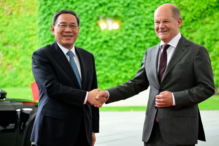 ‘Tough balancing act’: Chinese, German leaders hold talks