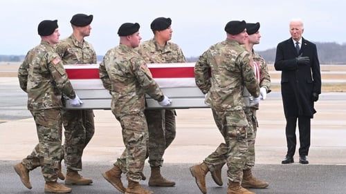 Biden witnesses return of US soldiers killed in Jordan